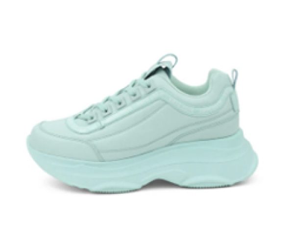 TENIS DE PLATAFORMA DE PIEL GENUINA